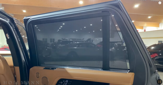 レンジローバー 5.0 V8：窓のシェード