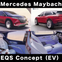 メルセデスマイバッハ EQSコンセプト 内装・外装（豪華な電気SUV）