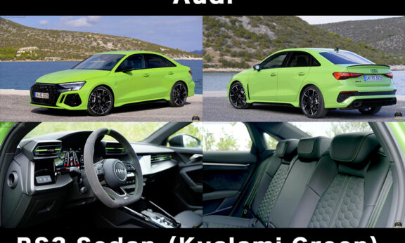 2022 Audi RS3 Sedan | Kyalami Green | Driving, Interior, Exterior｜The Wheel Network（2021/10/26）